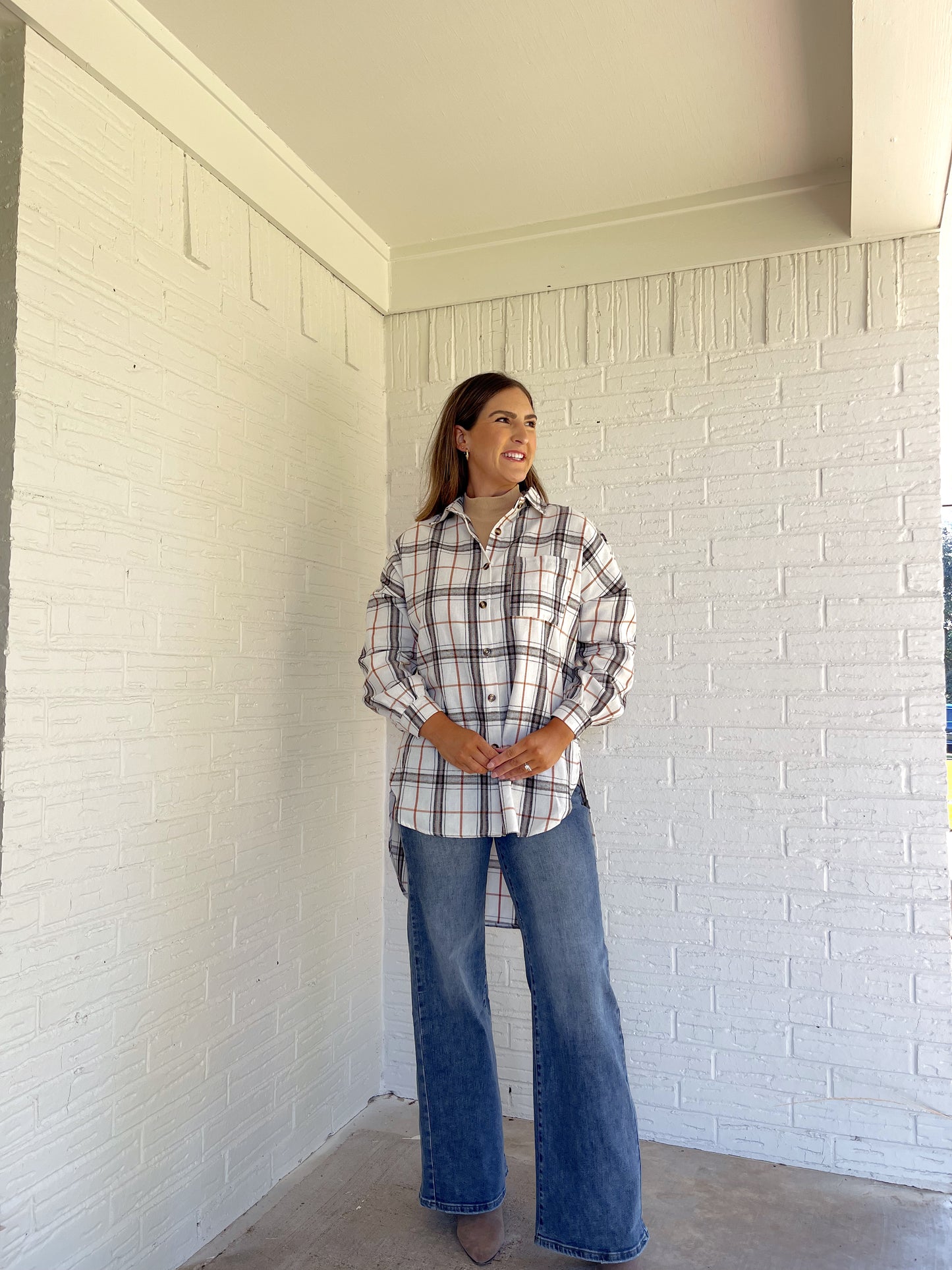 *FINAL FEW* Meet Me At The Pumpkin Patch Plaid Shacket - S through 2XL