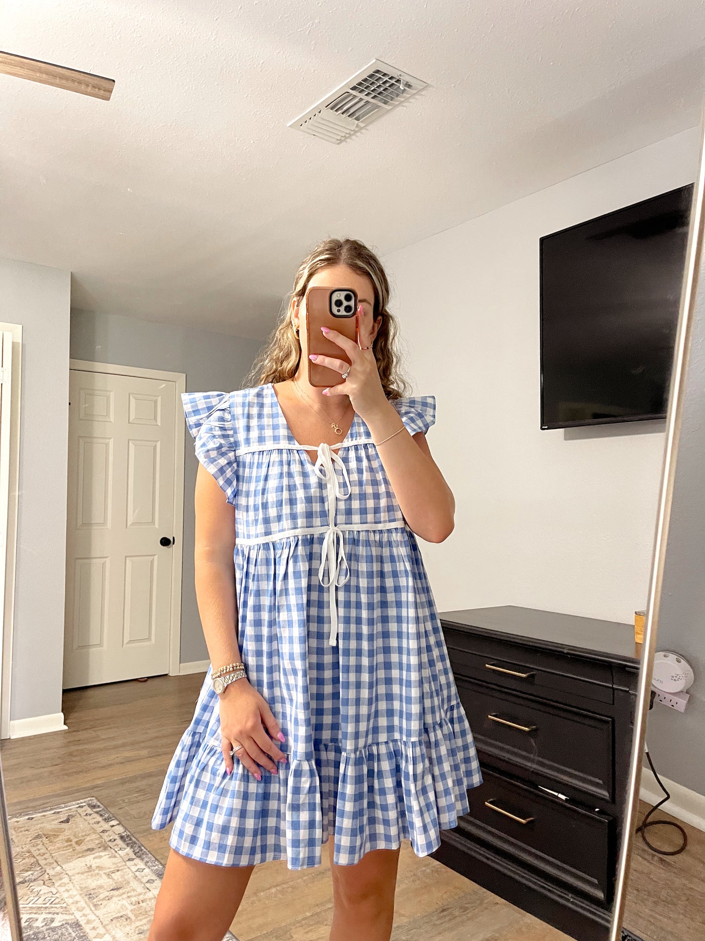 Spring is Here Gingham Dress